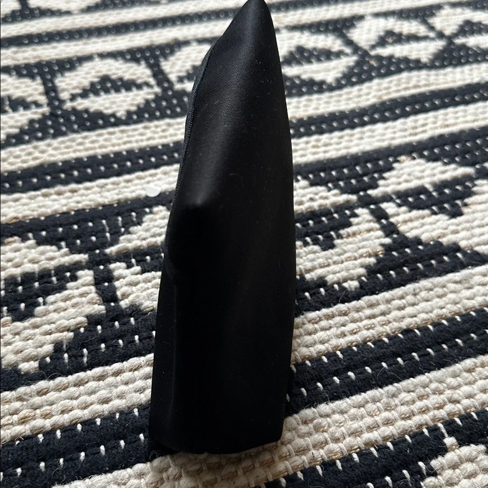 SKIMS Black Embossed Pouch